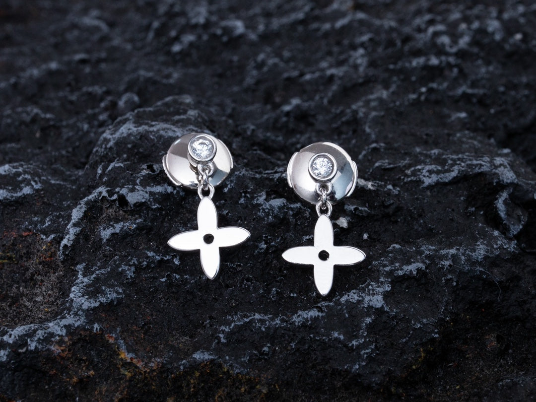 [⭐Luxery]VIDYLLE SILVER DIAMOND MINI DROP EARRINGS