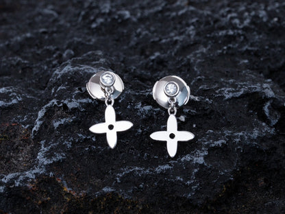 [⭐Luxery]VIDYLLE SILVER DIAMOND MINI DROP EARRINGS