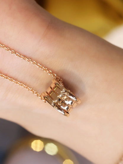 [⭐Luxery]ZERO 1 PINK GOLD NECKLACE