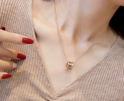 [⭐Luxery]ZERO 1 PINK GOLD NECKLACE