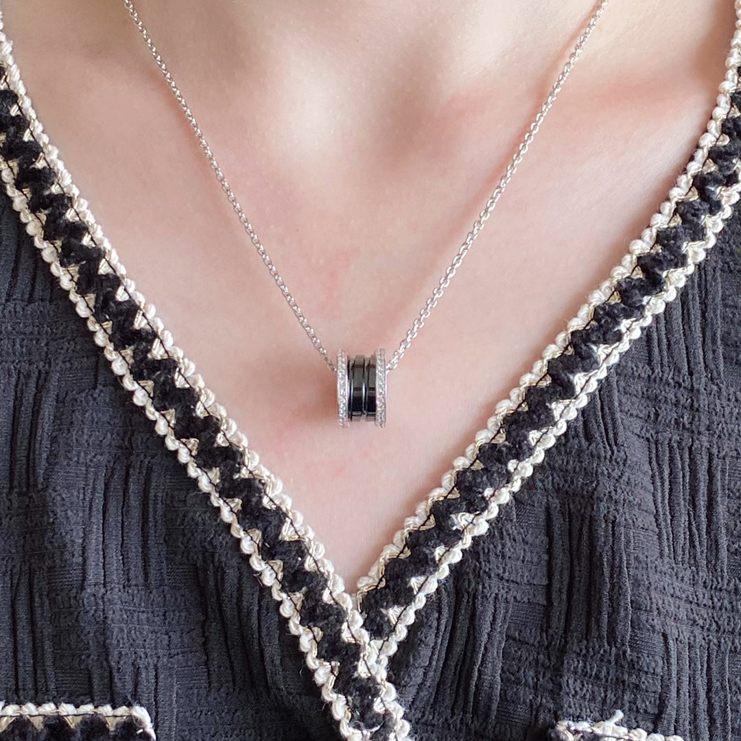 [⭐Luxery]ZERO 1 DIAMOND CERAMIC NECKLACE