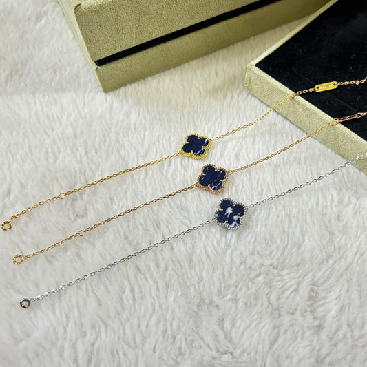 [⭐Luxery]CLOVER 1 MOTIF PIETERSITE BRACELET