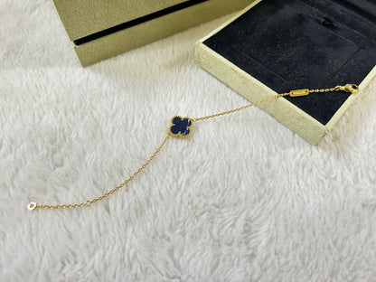 [⭐Luxery]CLOVER 1 MOTIF PIETERSITE BRACELET