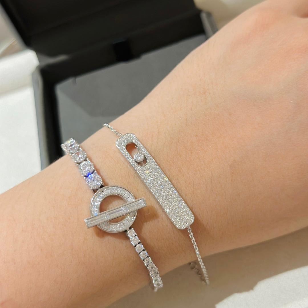 [⭐Luxery]MOVE CLASSIQUE DIAMOND PAVED BRACELET