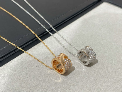 [⭐Luxery]LIENS EVIDENCE DIAMOND PAVED NECKLACE