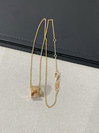 [⭐Luxery]LIENS EVIDENCE DIAMOND PAVED NECKLACE