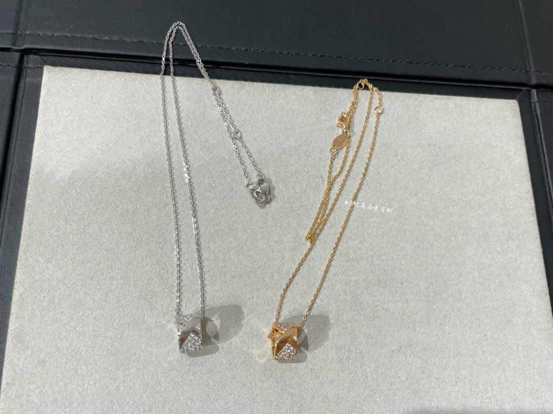 [⭐Luxery]LIENS EVIDENCE DIAMOND PAVED NECKLACE