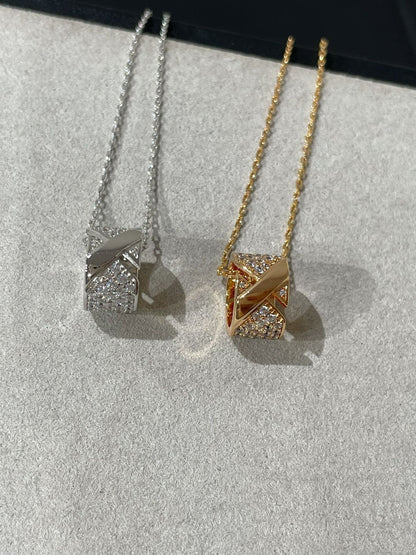 [⭐Luxery]LIENS EVIDENCE DIAMOND PAVED NECKLACE