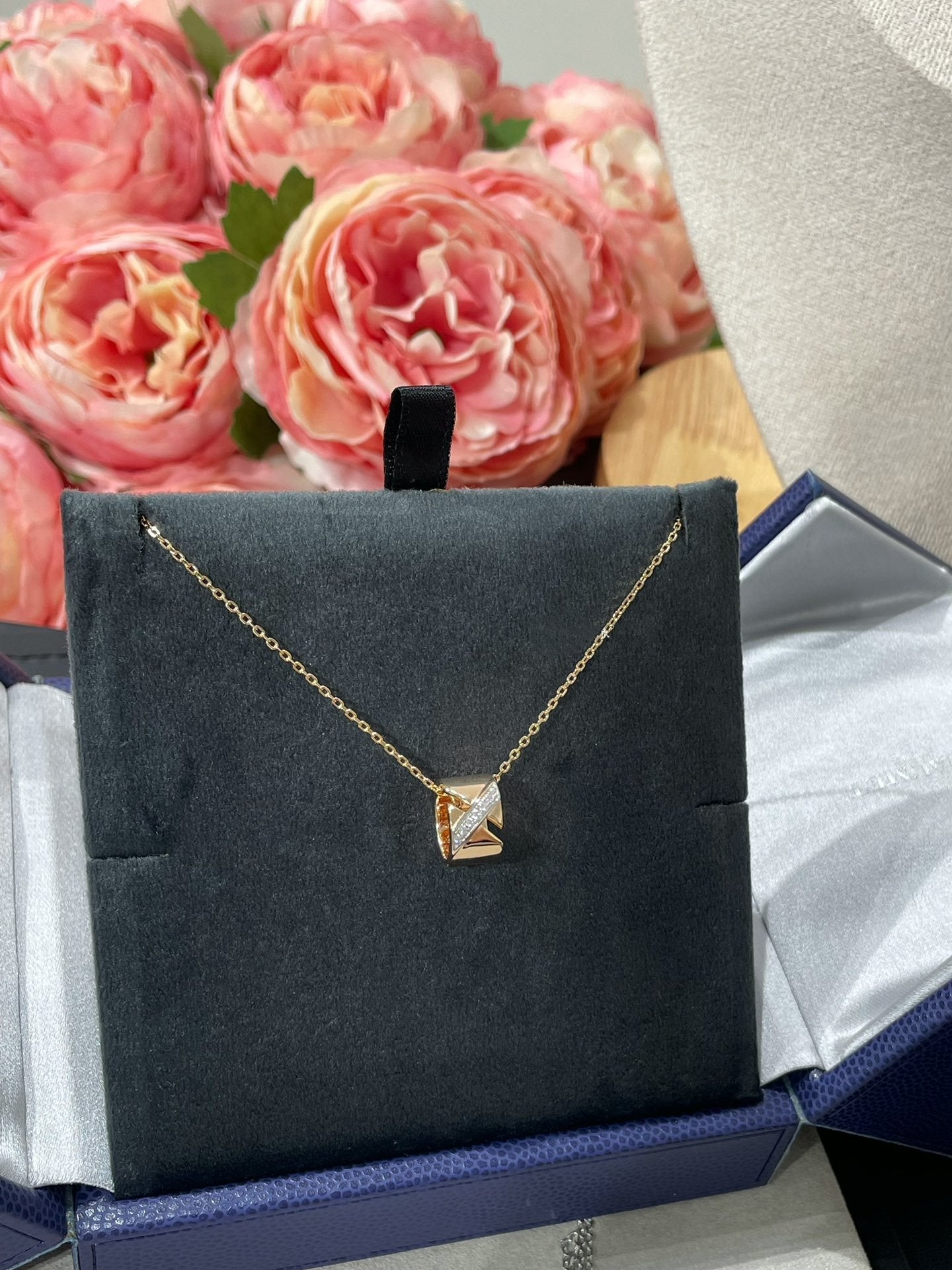 [⭐Luxery]LIENS EVIDENCE DIAMOND NECKLACE