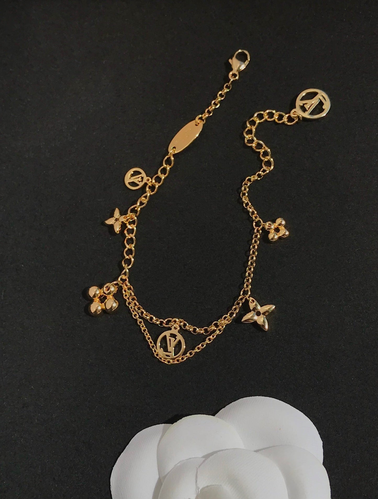[⭐Luxery]BLOOMING PINK GOLD MOP BRACELET