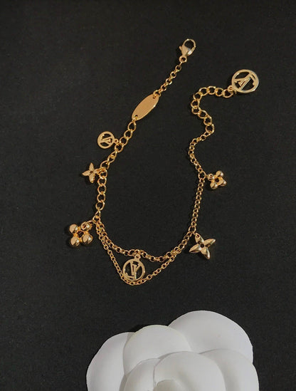 [⭐Luxery]BLOOMING PINK GOLD MOP BRACELET