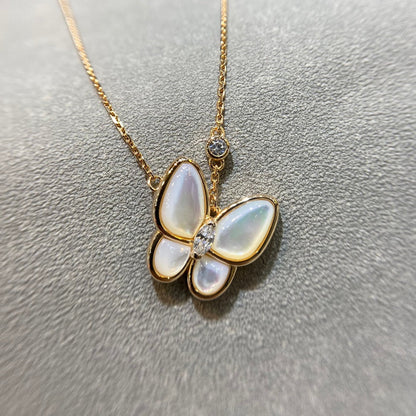 [⭐Luxery]BUTTERFLY MOP DIAMOND NECKLACE