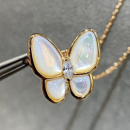 [⭐Luxery]BUTTERFLY MOP DIAMOND NECKLACE