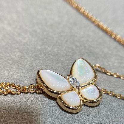 [⭐Luxery]BUTTERFLY MOP DIAMOND NECKLACE