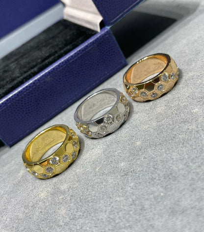 [⭐Luxery]BEE LOVE DIAMOND LARGE RING