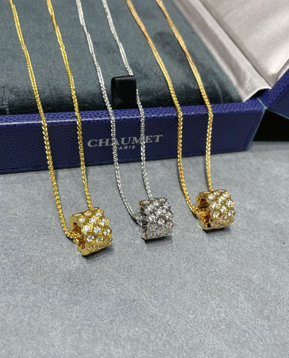 [⭐Luxery]BEE LOVE DIAMOND PAVED 3 ROW NECKLACE