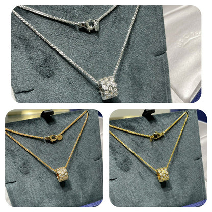 [⭐Luxery]BEE LOVE DIAMOND PAVED 3 ROW NECKLACE