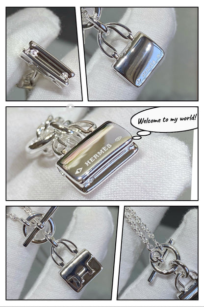 [⭐Luxery]CONSTANCE PEDANT SILVER NECKLACE