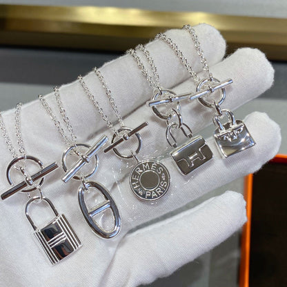 [⭐Luxery]CONSTANCE PEDANT SILVER NECKLACE