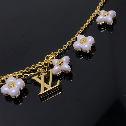 [⭐Luxery]LOGO 6 MOTIF STAR AND SUN GOLD BRACELET