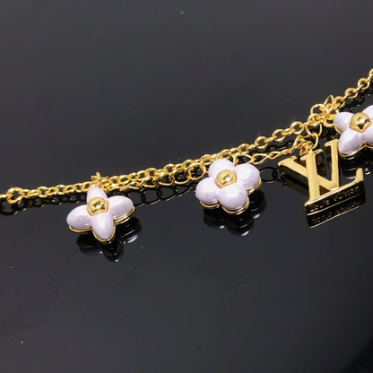 [⭐Luxery]LOGO 6 MOTIF STAR AND SUN GOLD BRACELET