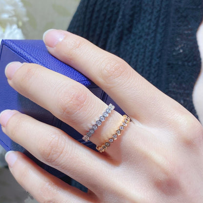 [⭐Luxery]BEE LOVE DIAMOND PAVED SMALL RING