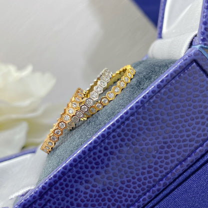[⭐Luxery]BEE LOVE DIAMOND PAVED SMALL RING