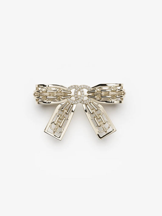 [⭐Luxery]25K Hollow Bow Brooch