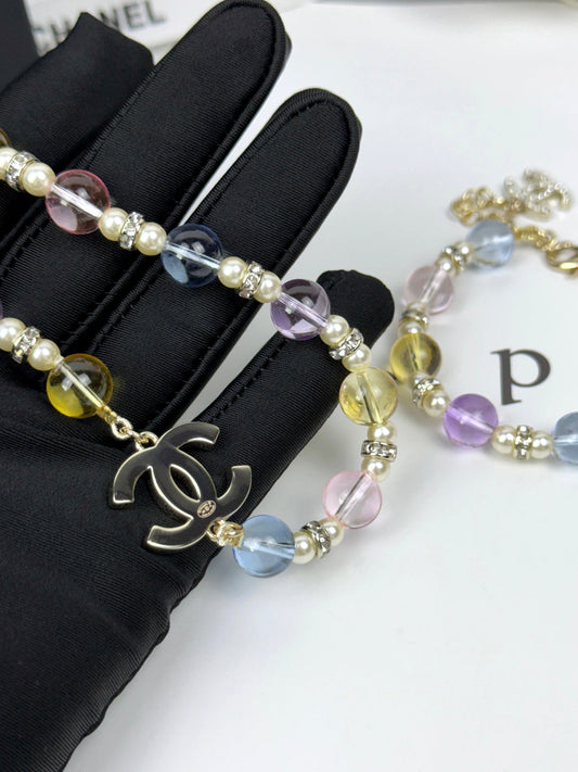 [⭐Luxery]26C New Spring Collection Colorful Transparent Resin Necklace