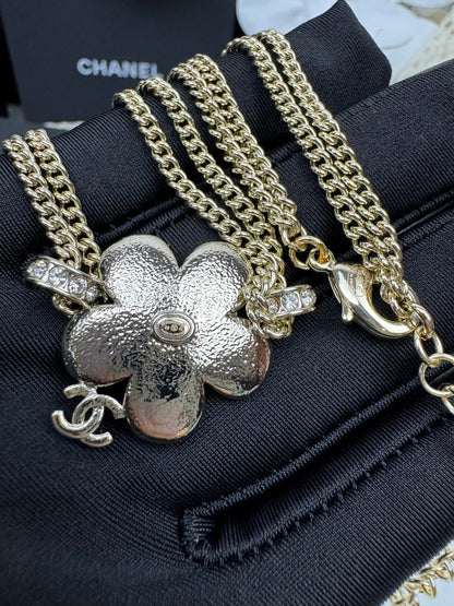 [⭐Luxery]New Blue Floral Double-Layer Necklace