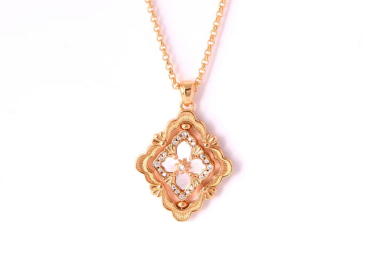 [⭐Luxery] B.C.L ENAMEL ROTATING SINGLE-DIAMOND NECKLACE（Various colors）