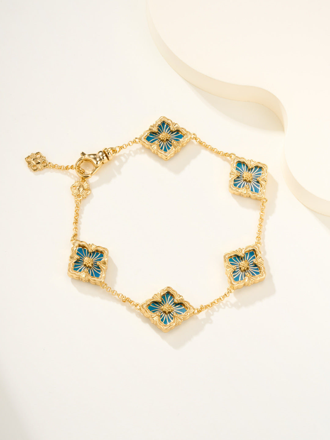 [⭐Luxery]B.C.L ENAMELED Five-Flower Bracelet（Various Colors)