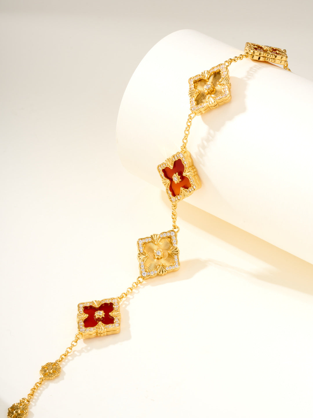 [⭐Luxery]B.C.L ENAMELED Five-Flower Bracelet（Various Colors) BIG SIZE