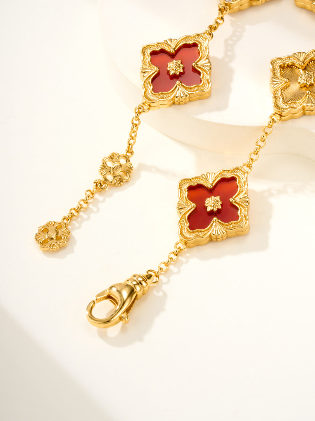 [⭐Luxery]B.C.L ENAMELED Five-Flower Bracelet（Various Colors) BIG SIZE