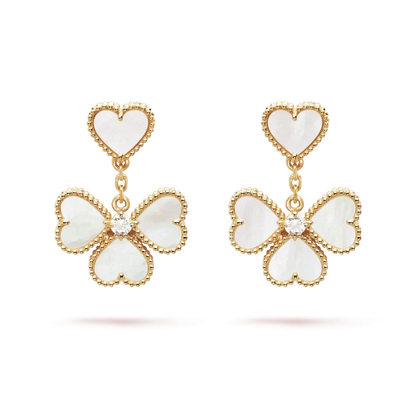 [⭐Luxery]CLOVER SWEET WHITE MOP EARRINGS