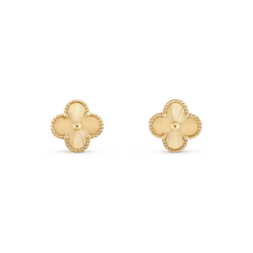 [⭐Luxery]CLOVER MINI 9.5MM LASER EARRINGS