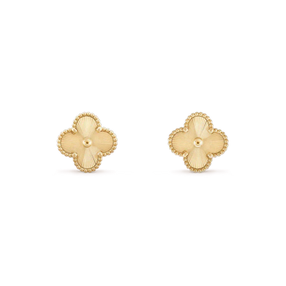 [⭐Luxery]CLOVER MINI 9.5MM LASER EARRINGS