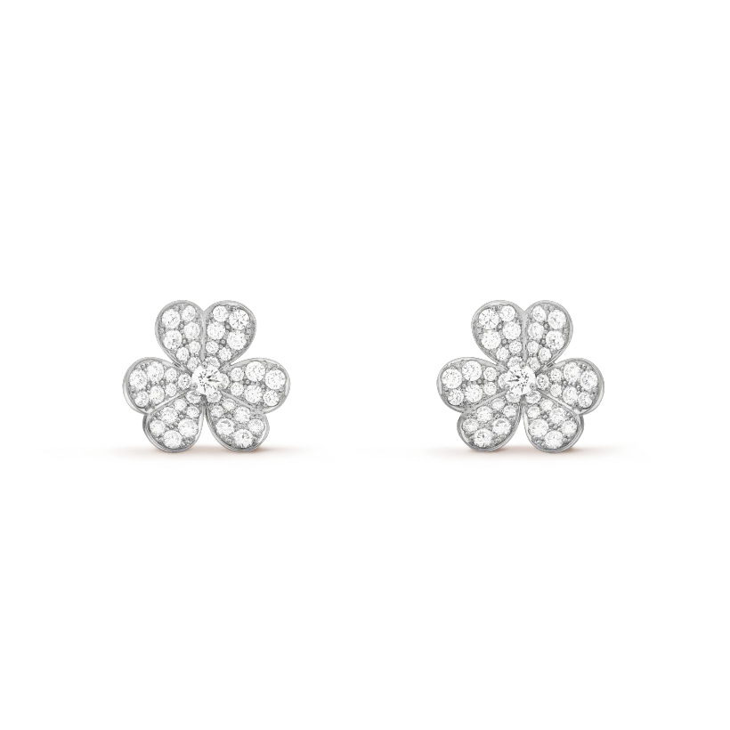[⭐Luxery]CLOVER COMOS DIAMOND EARRINGS SILVER