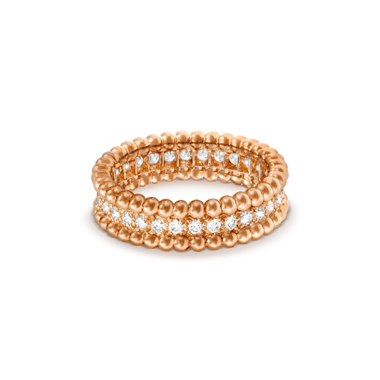[⭐Luxery]PERLEE DIAMOND ROSE GOLD RING