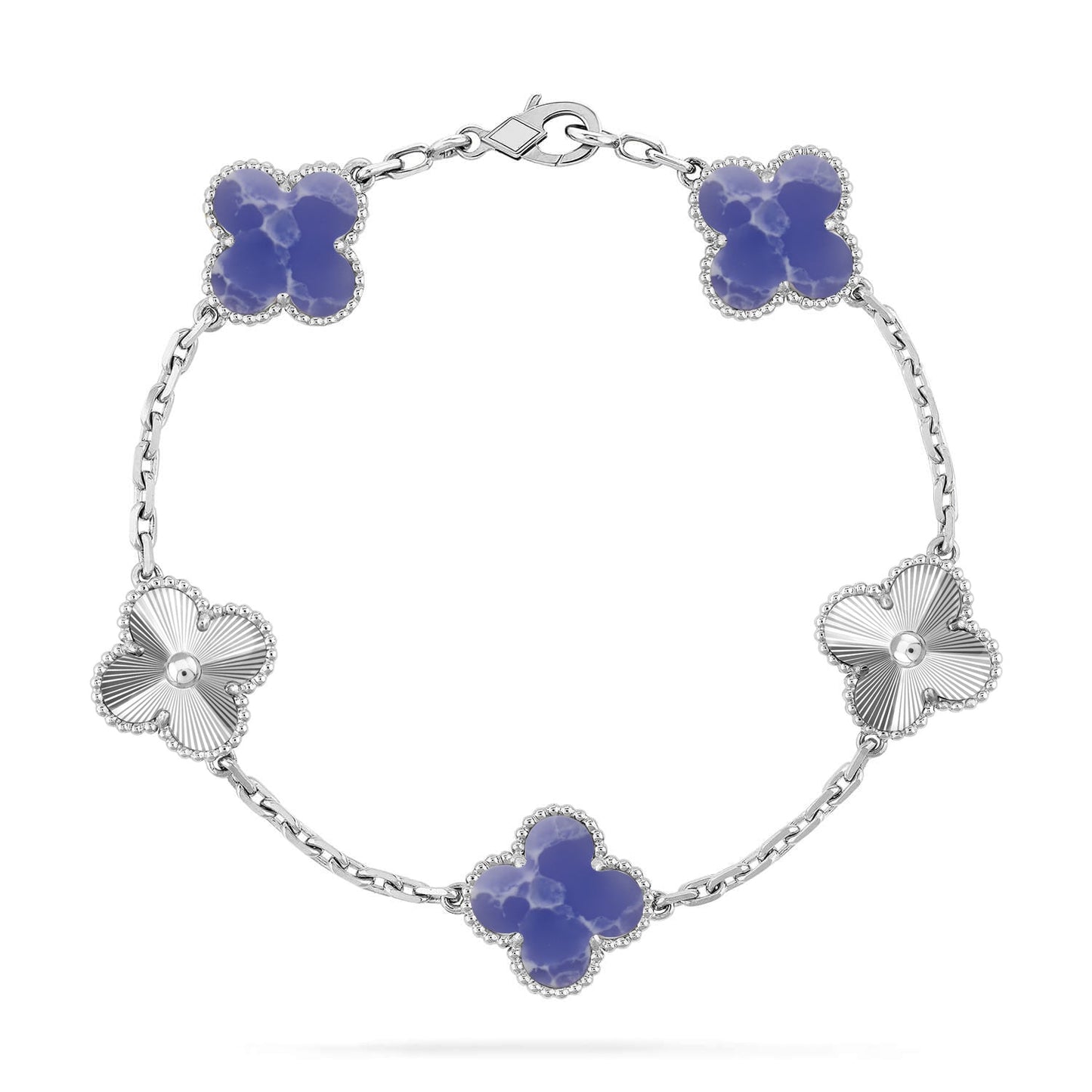 [⭐Luxery]CLOVER 5 MOTIF BLUE VEINS BRACELET COLLECTION