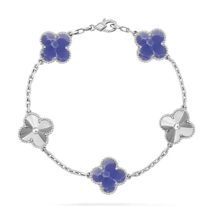 [⭐Luxery]CLOVER 5 MOTIF BLUE VEINS BRACELET COLLECTION