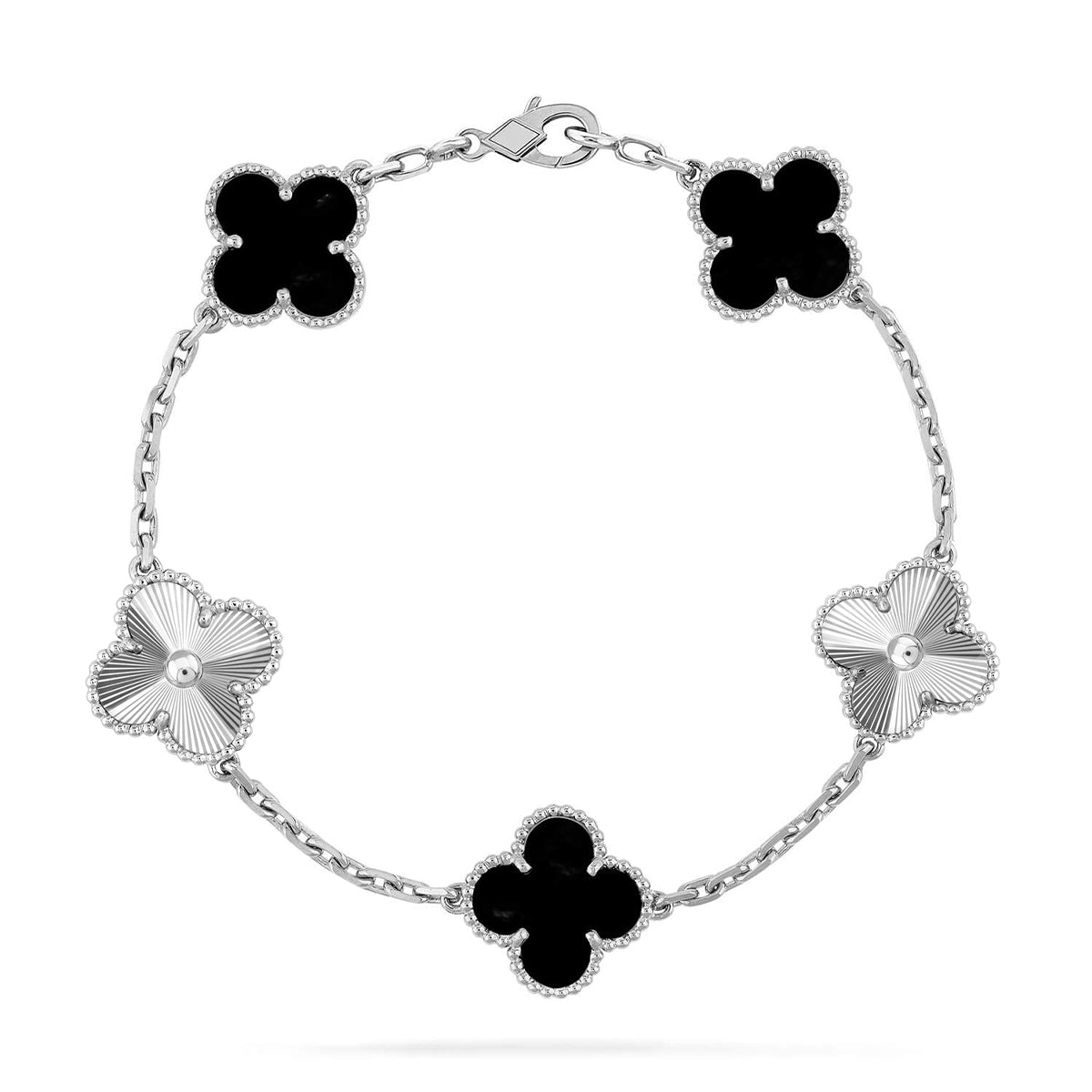 [⭐Luxery] CLOVER 5 MOTIF ONYXS BRACELET COLLECTION