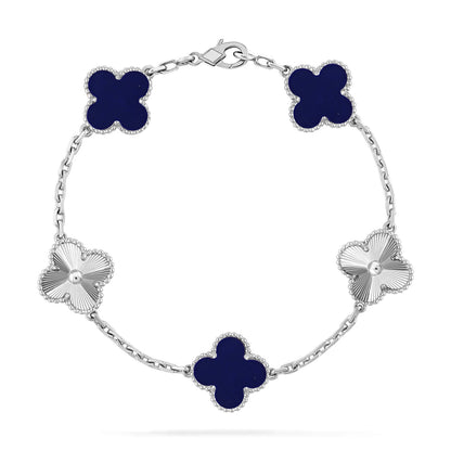 [⭐Luxery]CLOVER 5 MOTIF LAPIS LAZULI BRACELET COLLECTION