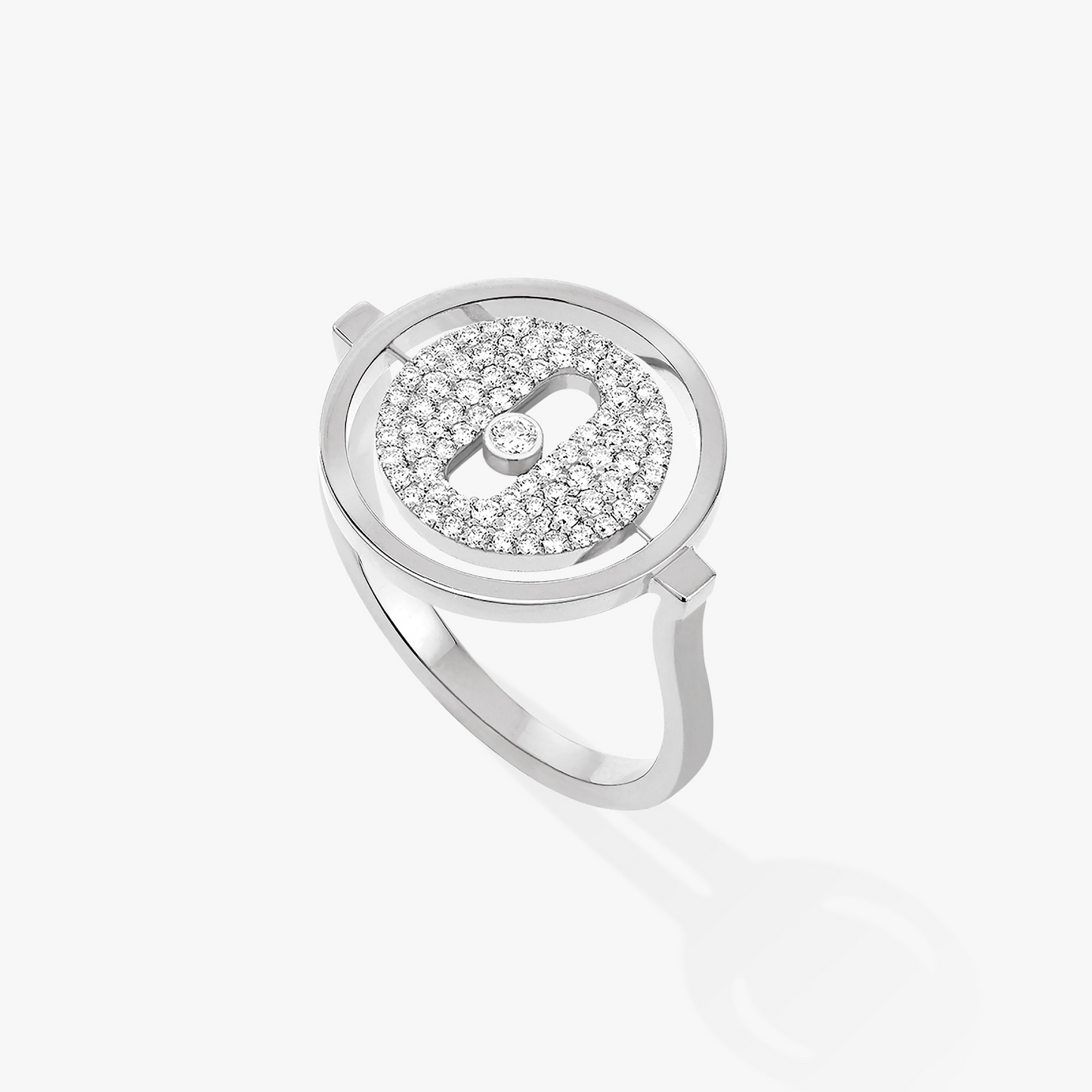 [⭐Luxery]Demo MOVE PAVED SILVER DIAMOND RING