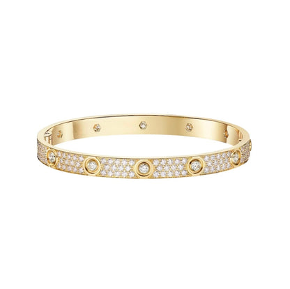 [⭐Luxery]LOVE BRACELET 6.1MM DIAMOND-PAVED 10 BIG DIAMONDS