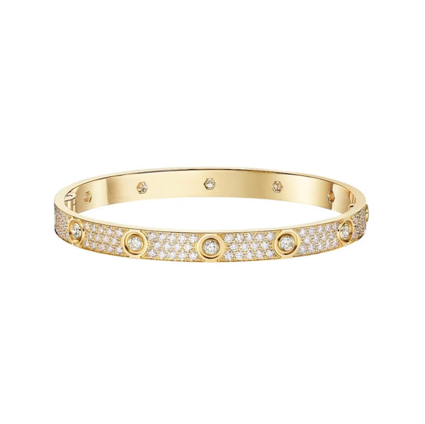 [⭐Luxery]LOVE BRACELET 6.1MM DIAMOND-PAVED 10 BIG DIAMONDS