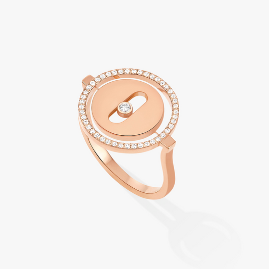 [⭐Luxery]Demo MOVE PINK GOLD DIAMOND RING