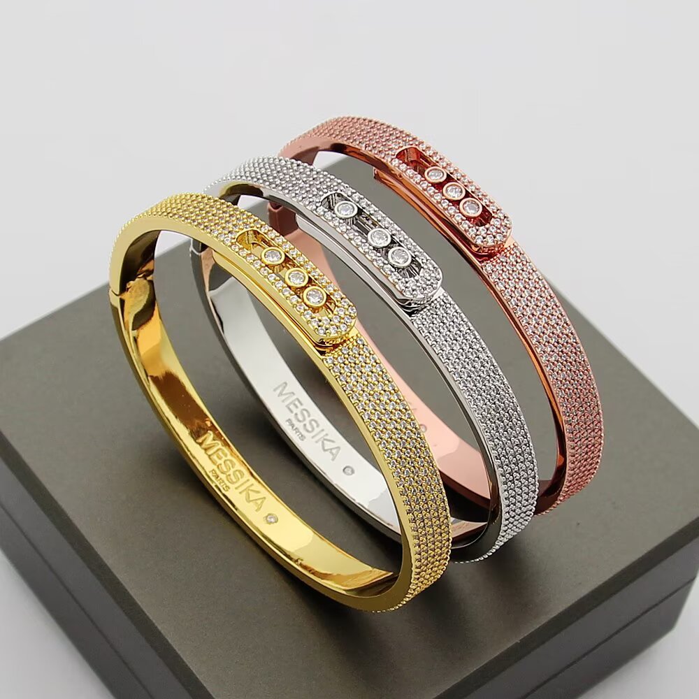[⭐Luxery]Move Noa Full Pavé Diamond Bangle Bracelet