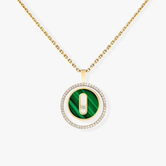 [⭐Luxery]Demo MOVE 1 DIAMOND MALACHITE GOLD DIAMOND NECKLACE