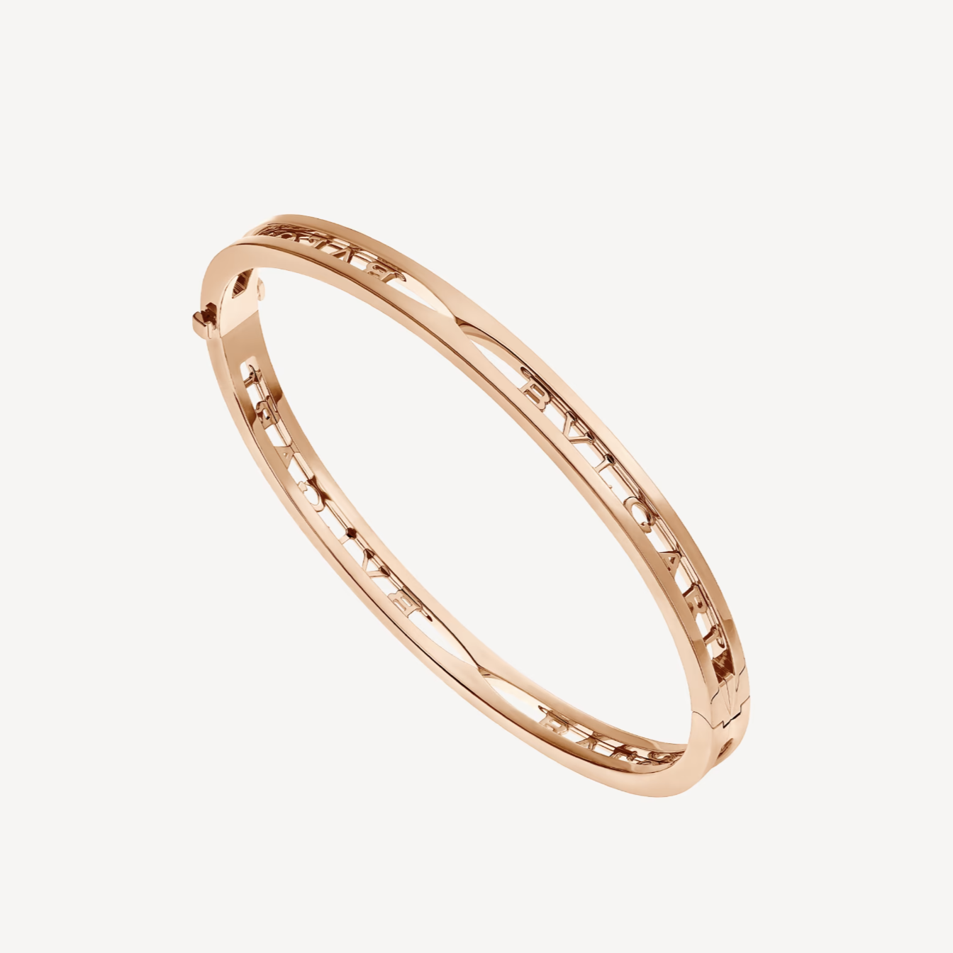 [⭐Luxery]ZERO 1 SPIRAL LOGO PINK GOLD BRACELET